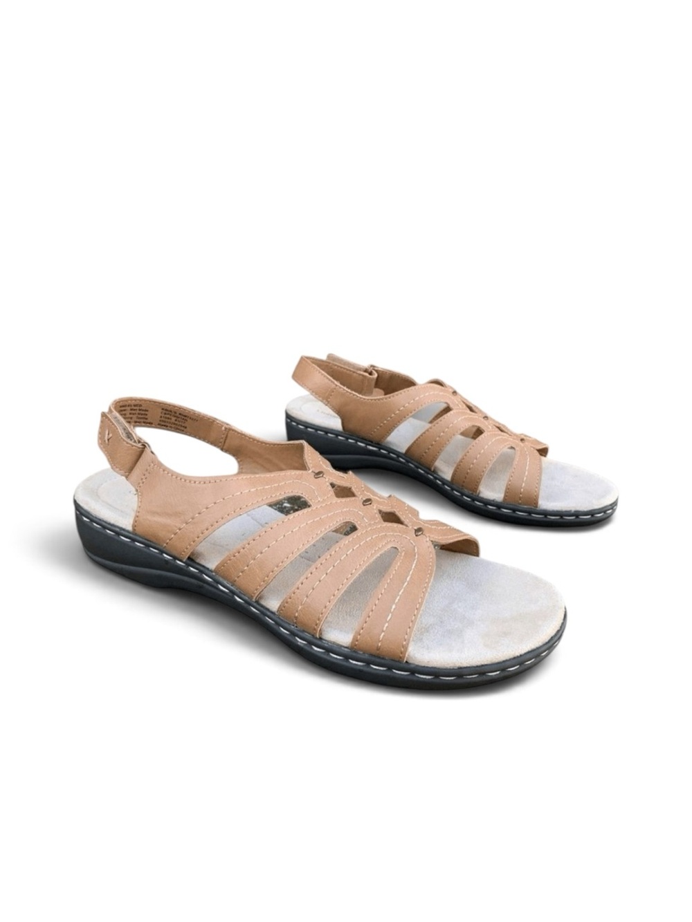 Croft & Barrow Peggi Slingback Sandals Tan Comfort Walking Women’s size 9.5
